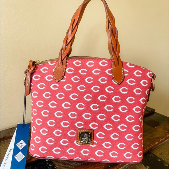 Dooney & Bourke Cincinnati Reds Patterned Small Celeste Crossbody - Picture 1 of 10